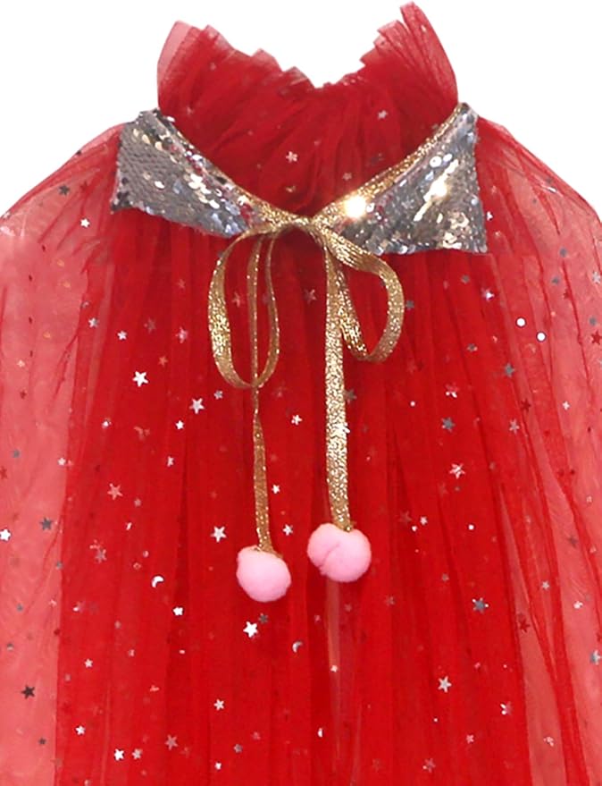 FKKFYY Rainbow Cape Cloak for Girl Princess