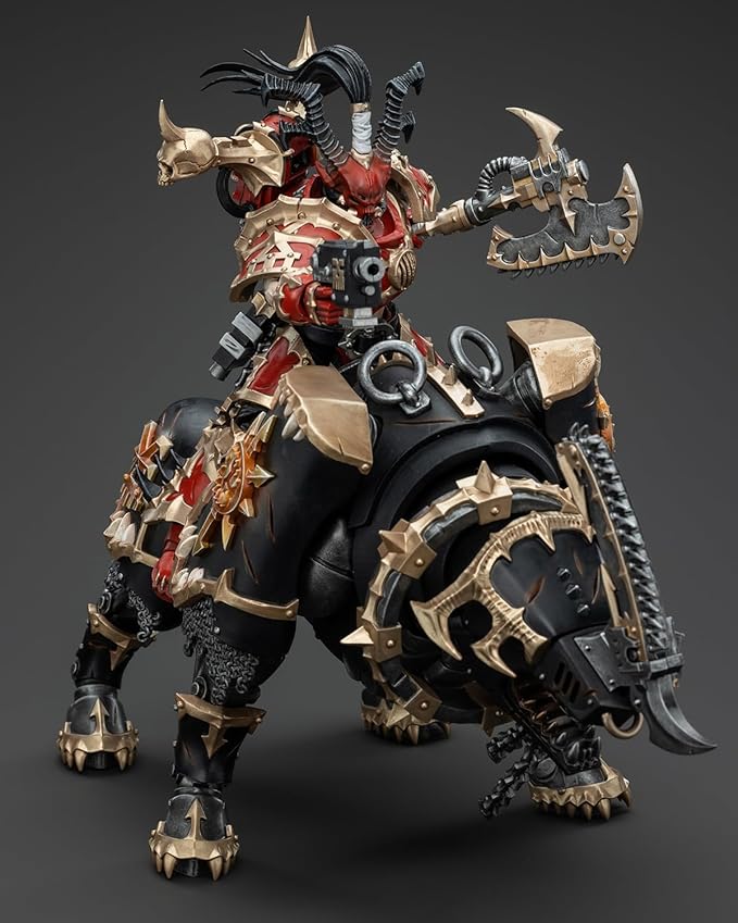 Pipigirl JoyToy GW 40K Genuine License 1:18 Action Figure, World Eaters Lord Invocatus, 4.96 inch Collectible Action Figures Sets