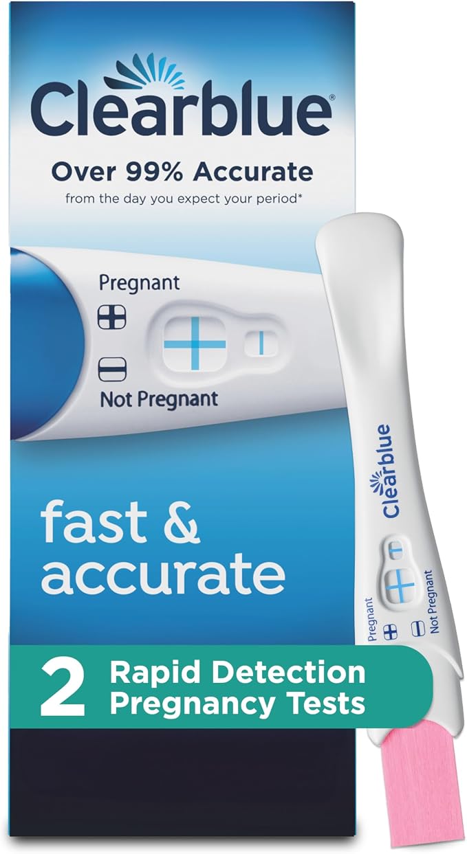 Clearblue Rapid Detection Pregnancy Test, Home Pregnancy Kit, 2 Count