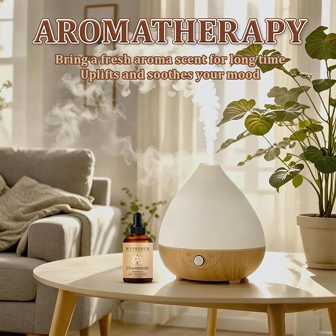 Chamomile Essential Oil 120ML - 100% Pure and Natural Oils for Aromatherapy Diffuser - 4 Fl Oz/Chamomile