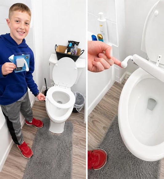 Sani-Handle Toilet Seat Lifter Handle | Industrial strength 3M adhesive. Sticks Strong, Stays Long