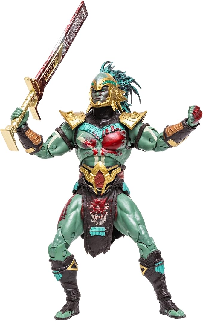 McFarlane Toys Mortal Kombat Kotal Kahn (Bloody) 7" Action Figure with Accessories