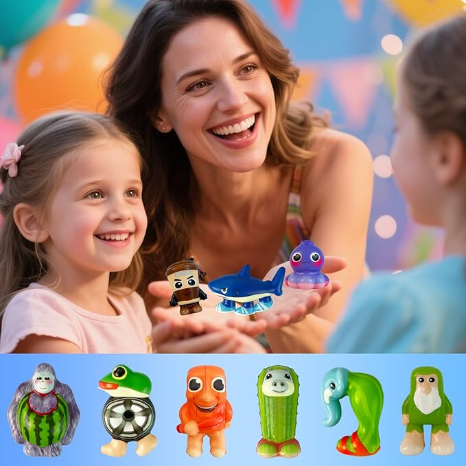 Slow Rising Squishy Toys Tralalero Tralala, Tung Tung Tung Sahur 12 Viral Animals, Fidget Toys, Animal Charms, Decorations Gifts for Party Favors