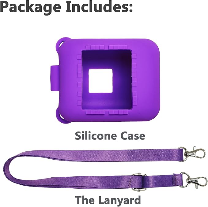 JCHPINE Silicone Cover Case for Bitzee Interactive Digital Pet and Case, Protective Skin Sleeve for Bitzee Virtual Electronic Pets Accessories (for Original 15 Animals) (Purple)