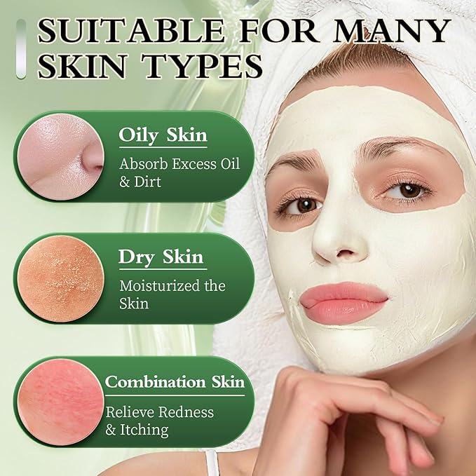 Powder Jelly Mask for Facials Professional, Peel Off Facial Mask for Hydrating & Moisturizing, Hydrojelly Mask for Women Men Skin Care, Home DIY Spa Use for All Skin with Tea Tree