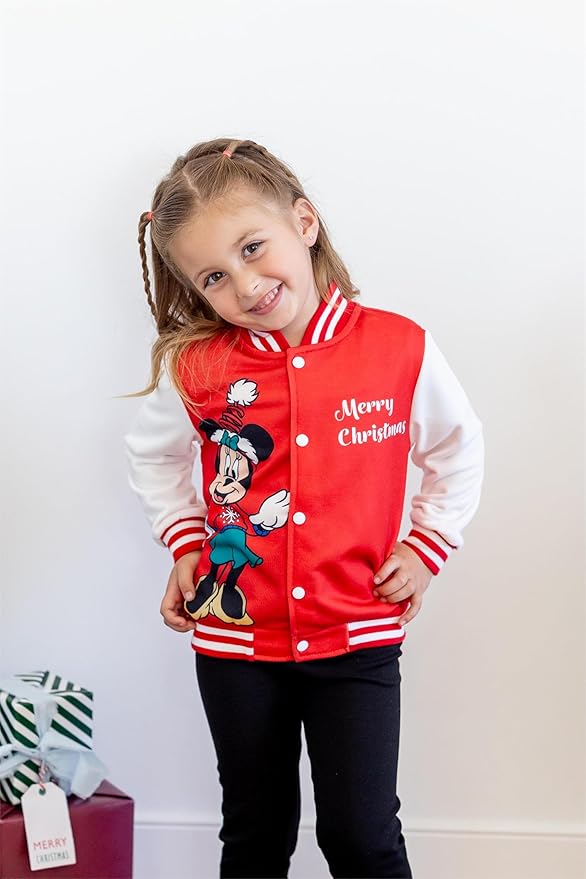 Disney Minnie Mickey Stitch Princess Frozen Marvel Jacket Lightweight Coat Button up Color Block Sweatshirt Sizes 2-14 Years