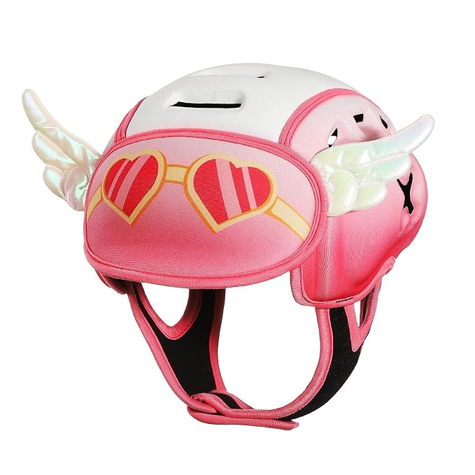 Baby Head Protector Baby Helmet for Crawling and Walking - No Bumps and Soft Safety Peak - Ultra Light and Adjustable Baby Head Protector Suitable for Babies 6-24 Months-Dreamy Angel