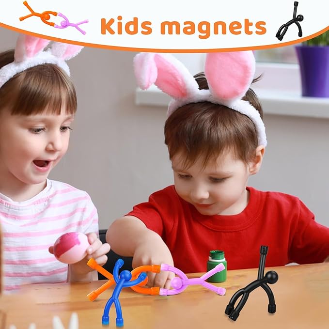 Magnetic Toys, 12Pcs Colourful Magnets for Kids,Travel Fidget Tiny,Men Toys for Kids,Easter,Refrigerator
