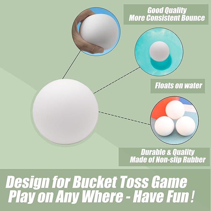 Bucket Toss Replacement Balls 3 Pack for Outdoor Yard Game