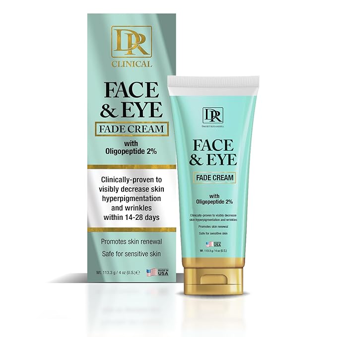 Daggett & Ramsdell Face and Eye Fade Cream with Oligopeptide 2% 4 oz. - Hyperpigmentation and Wrinkle Treatment, Safe for Sensitive Skin