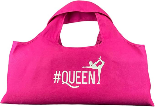 Wild Essentials Yoga Bag, Exercise, Tote, Large Carrier, Shoulder Strap, Inner Pocket, Fits Most Mats, Recycled Cotton Canvas