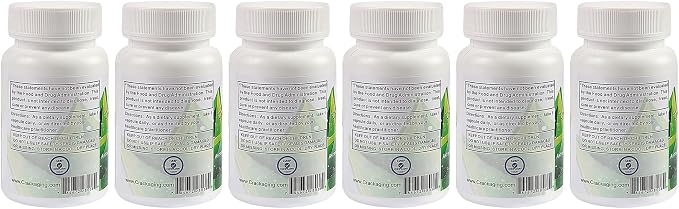 Crackaging Super-Absorption Cycloastragenol 98% 25mg/Cap, 180 Caps in 6 Bottles Anti-Aging reactivate & DNA Cell Telomerase Supplements Strength Faction Longevity Classic