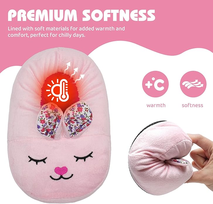 IceUnicorn Toddler Slippers Kids Cute Funny Animal House Shoes Girls Boys Christmas Fluffy Bedroom Indoor Slipper, Cat, Bunny, Unicorn, Axolotl, Fox