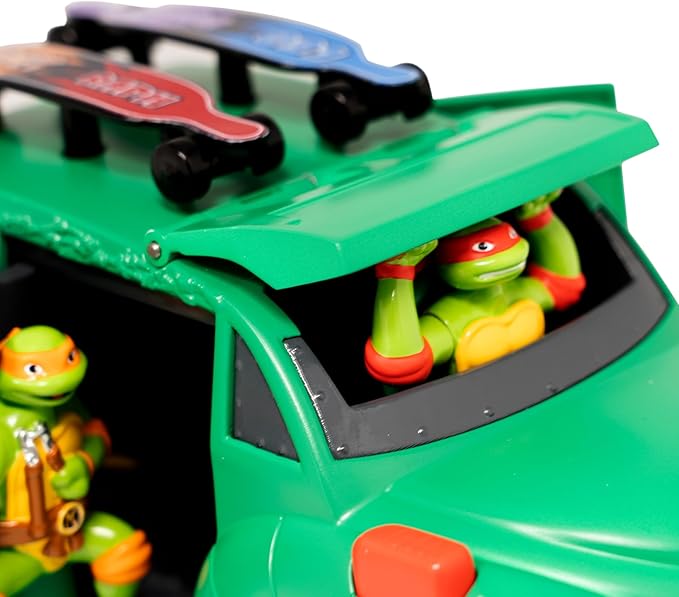 Teenage Mutant Ninja Turtles, Turtle Party Cruiser w/Lights and Sounds, Vintage Styling, Interactive Play, Ages 3+