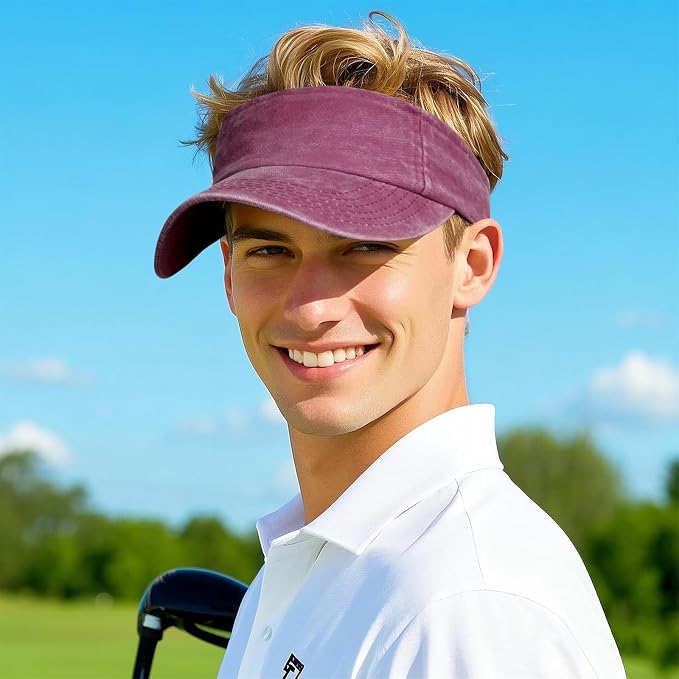 Marrywindix 1 Piece of Sport Wear Athletic Visor Sun Sports Visor Hat Visor Adjustable Cap for Women and Men
