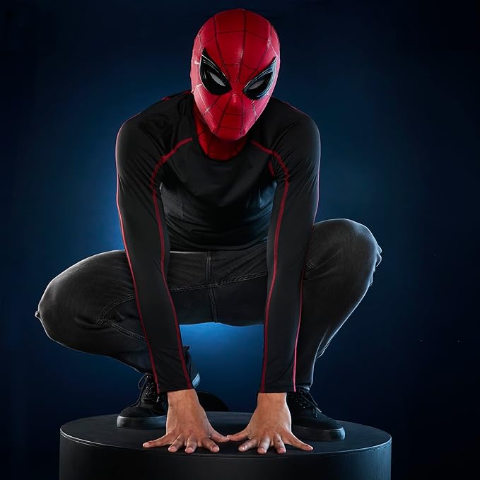 Spider-Man Marvel Legends Series Homecoming Electronic Expressive Mask, Premium Interactive Roleplay Gear for Adults