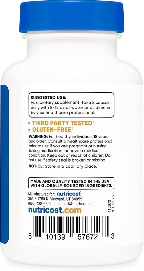 Nutricost Muira Puama Extract 120 Capsules for 60 Servings Per Bottle - Muira Puama for Men & Women, Vegan, GMO-Free, Gluten-Free