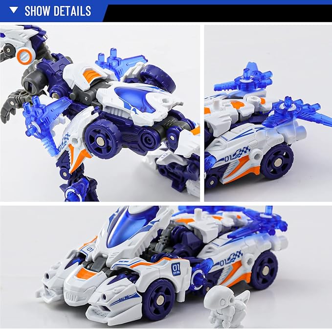 52TOYS BEASTDRIVE Wheel Raptor Deformation Toys Action Figure, Converting Toys in Vehicle and Beast, Perfect Birthday Party Gift for Teens and Adults