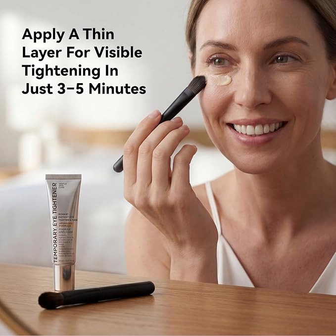 RONKIE Instant Firm Eye Tightener: Upgraded Formula for Women Helps Reduce Eye Bags Puffiness and Wrinkles in 3-5 Minutes When Time Matters 1.34 oz
