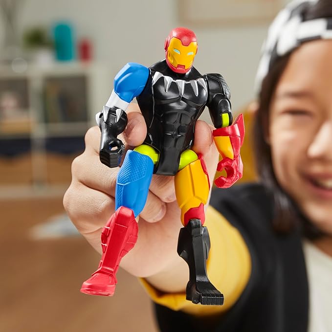 Avengers MixMashers Marvel Iron Man Custom Avengers Mix-and-Match Action Figure & Accessories, 5-Inch-Scale (12 cm) Super Hero Toys for Kids Ages 4+
