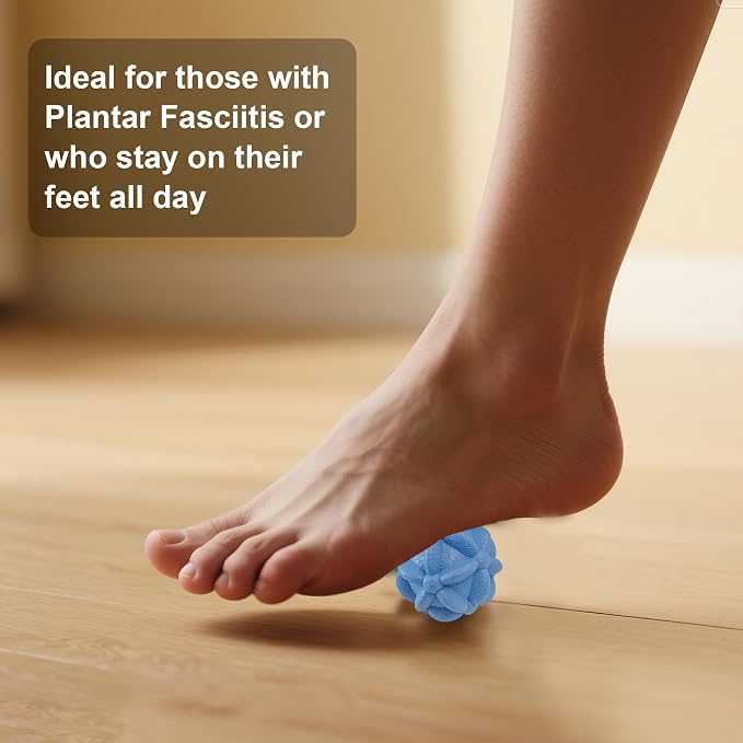 Foot Massage Ball Myofascial Release, Pain Relieve from Plantar Fasciitis, Hand & Back Massage Ball, Restore Foot Massage Roller, Massage Tool for Tight Muscles and Sore Feet