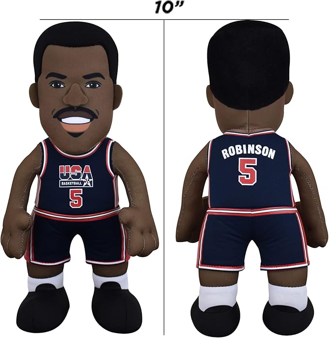 Bleacher Creatures USA Basketball David Robinson 10" Plush Figure- A Dream Teamer for Play or Display