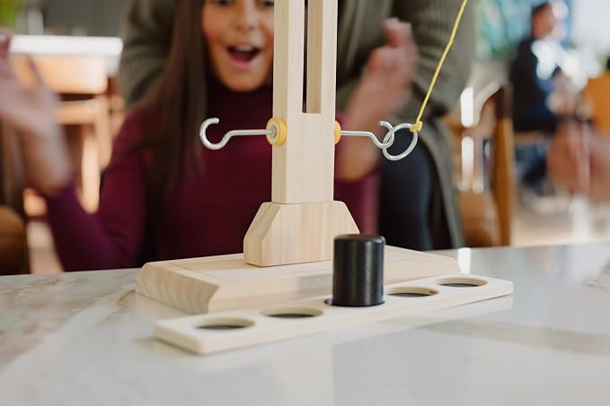 Buffalo Games - Hook & Ring Battle Game – Fast‑Paced Family Party Game | Tabletop Ring Toss for 2 Players Ages 8+ | Head‑to‑Head Dexterity & Skill Game Night Fun