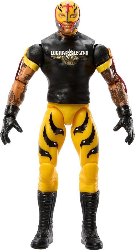 Mattel WWE Action Figure, 6-inch Collectible Rey Mysterio with 10 Articulation Points & Life-Like Look