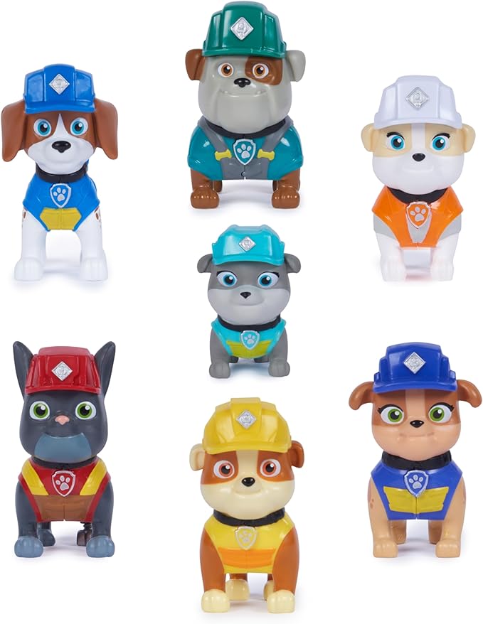 Rubble & Crew, Toy Figures Gift Pack, with 7 Collectible Action Figures, Kids Toys for Boys & Girls Ages 3+