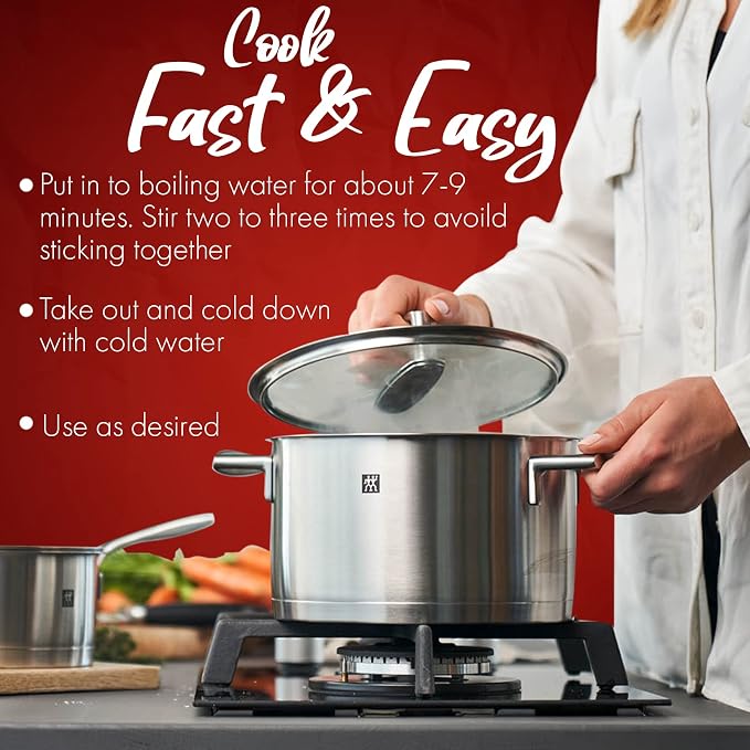 Fusion Select 4 Packs Sweet Potato Glass Noodles - Zero-Fat, Low-Calorie, No-Sodium Diet-Friendly, Gluten-Free, Vegan, Stir-Fry, Dumplings, Hot Pot - For Chinese, Korean Recipes - 7.05oz