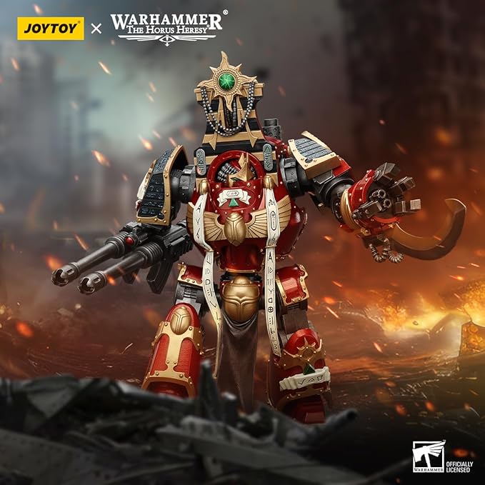 JOYTOY Warhammer 40K Thousand sons 11.9in Contemptor-Osiron Dreadnought with Gravis Force Blade and Gravis Autocannon 1:18 Scale Action Figure Mecha Joy Toy Collection Model