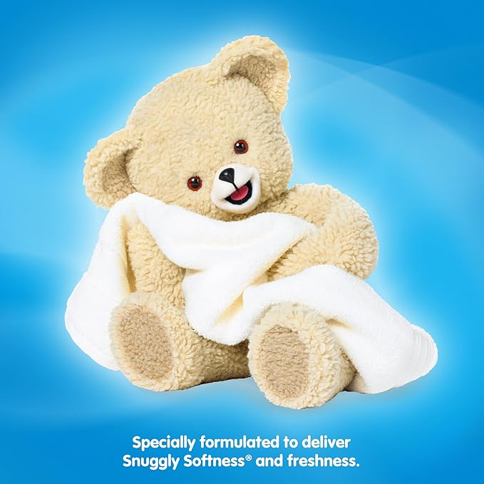 Snuggle Fabric Softener Liquid, Ultra Concentrated, 80 Oz, 200 Medium Loads, Blue Sparkle Fabric Conditioner, Long-Lasting Fresh Scent, Softens, Reduces Static & Fights Wrinkles, Helps Protect Color