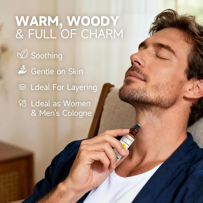 Helichrysum Essential Oil Roll On, Pre-Diluted, Portable, 0.33Oz | Ready-to-Use, Soft Honey-Herbal Scent Oil, for Skin, Aromatherapy, Daily Commute, Evening Wind-Down, Relaxing Herbal Aroma