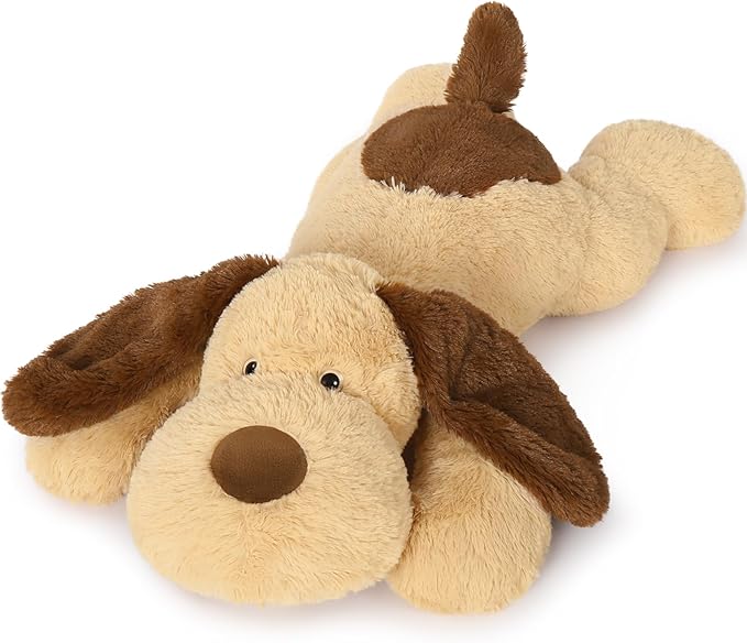 MorisMos 32inch 5Lbs Weighted Dog Stuffed Animals, Giant Large Weighted Stuffed Dog Plush Puppy Pillow for Adults Kids, 32inch