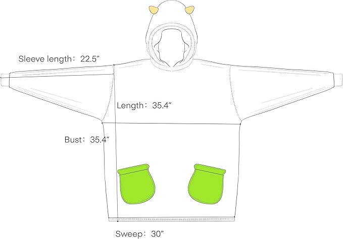 NEWCOSPLAY Wearable Blanket Hoodie Sherpa Hoodie Blanket for Women Men Warm Oversized Sweatshirt with Pockets