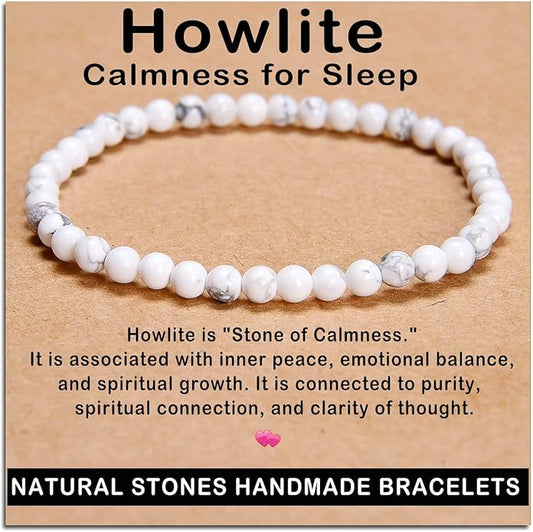 AD Beads Handmade Gemstone Stretch Elastic Bracelet Crystal Healing Reiki Nature's Beauty and Spiritual Essence Unisex