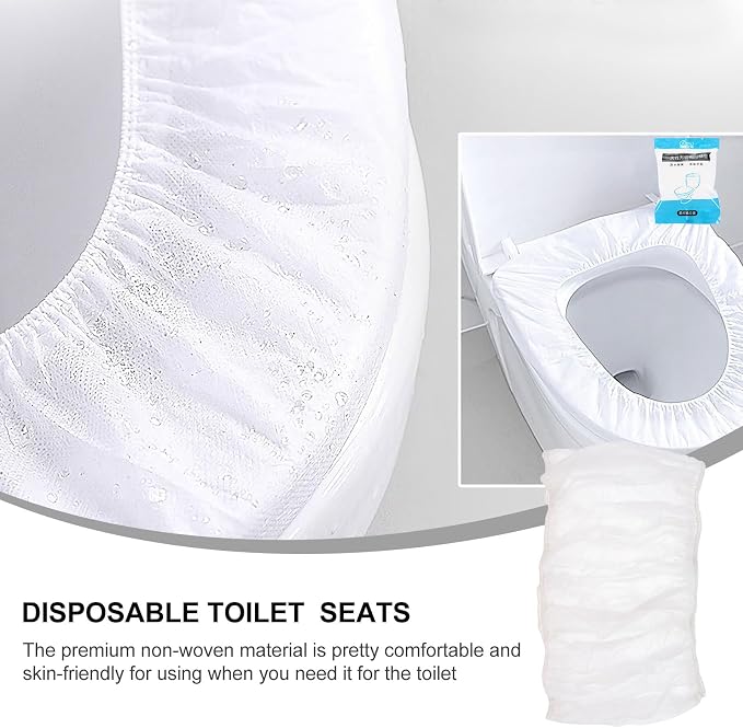 30Pcs Disposable toilet seat toilet covers disposable waterproof seat covers Portable toilet mat kids potty portable potty for adults paper toilet covers Disposable Toilet Mat