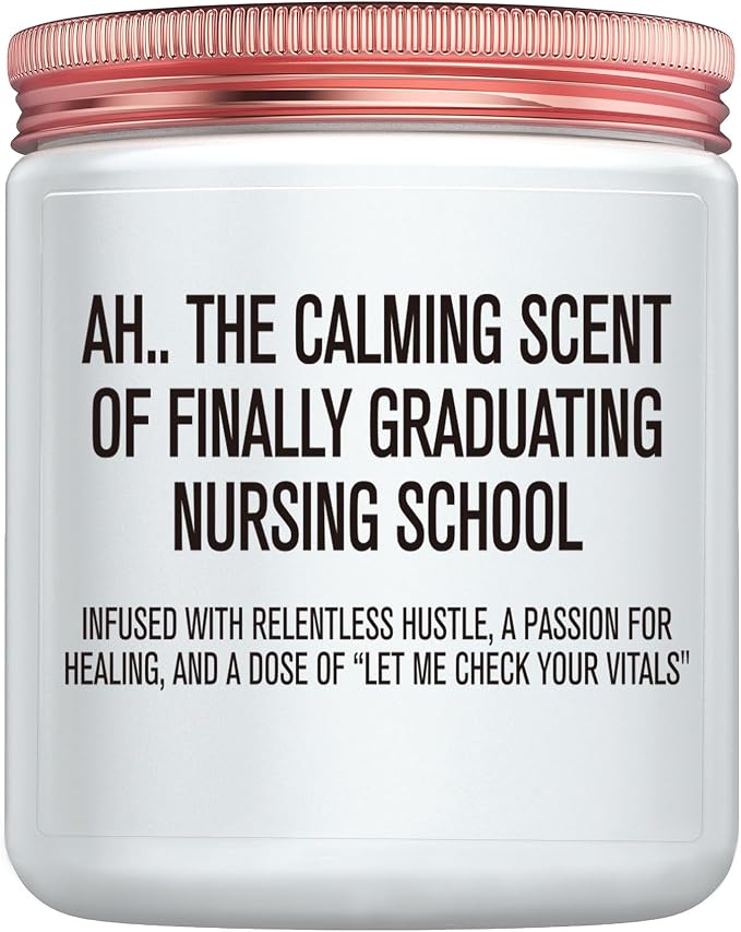 Funny Nurses Doctors Gifts for Women - Best Nurse Christmas Doctor Appreciation Birthday Graduation Retirement Gifts - LPN RN Grad National Nurses Week Work Gift Candle