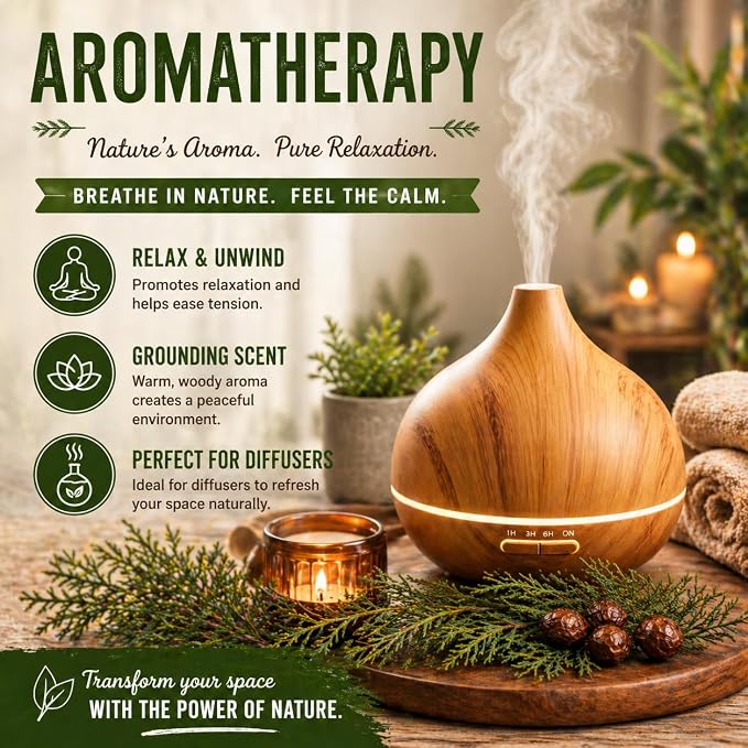 Cedarwood (Texas) Essential Oil - 4 fl oz - 100% Pure Essential Oil - GreenHealth