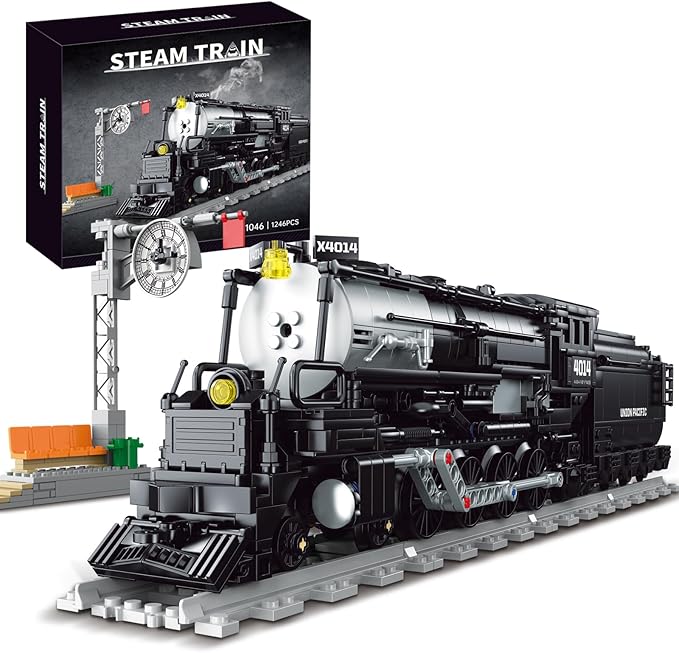 City Train Building Set Compatible with Lego for Adults,Stem Train Building Toy Sets for Boys and Girls 8-14 Years Christmas,Birthday Gifts 1246 PCS