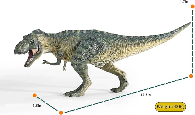 2Pcs Dinosaur Set, 15.7" Large Tyrannosaurus Rex and 12.2" Realistic T-rex, Educational Dinosaur Action Figure Wildlife Animal Model, Great for Collector, Party Favor, Birthday Gifts