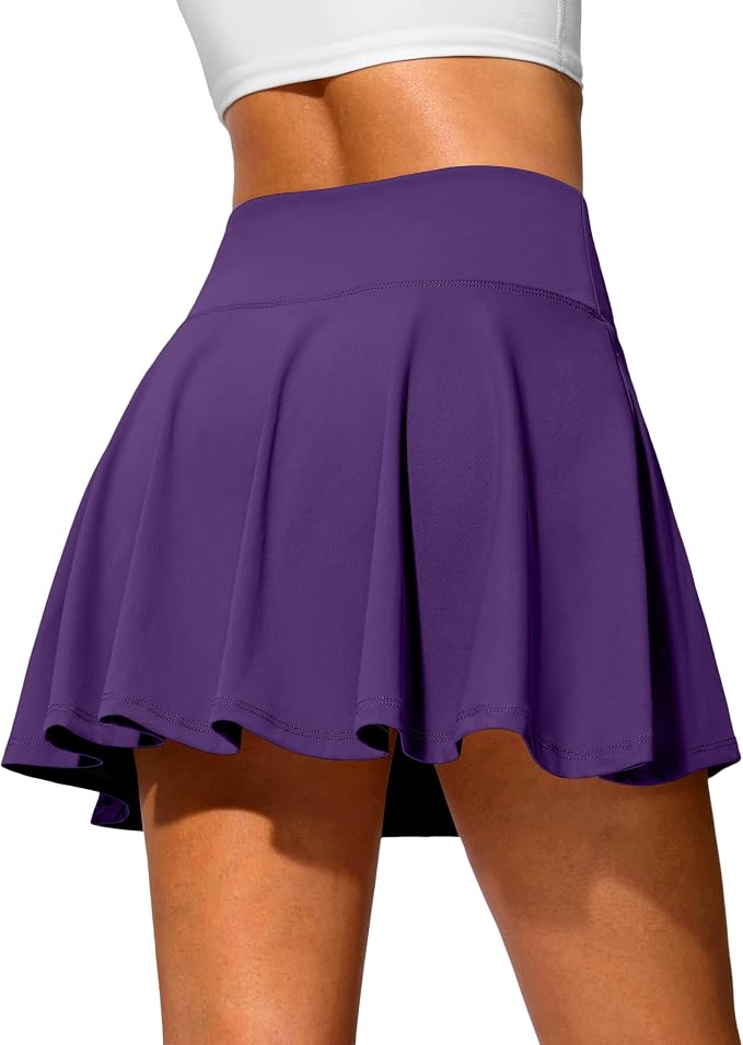 14" Tennis Skirt Golf Skorts with Pockets Tummy Control Shorts Pleated Skirts for Women Athletic Dressy Casual