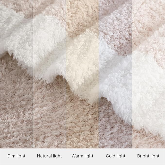 Soft Twin Blanket for Bed-Cozy Warm Reversible Knitted Blankets | Lightweight Fluffy Decor for Women, Mom, Her & Girls, Sofa, Chair, Couch, 60x80in, Cationic Dyeing Taupe