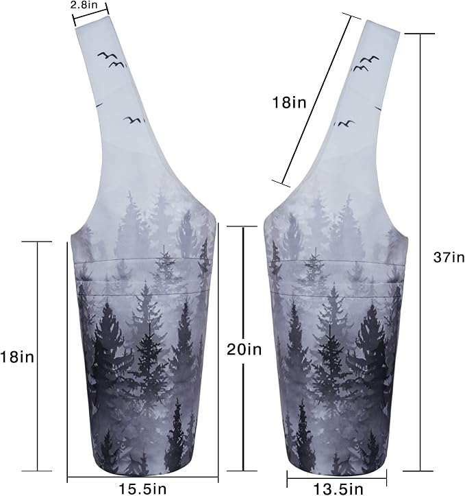 Yoga Mat Bag - Long Tote with Pockets - Holds More Yoga Accessories - Yoga Bag Fit Most Size Mats - Yoga Mat Carrier