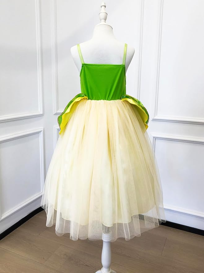TYHTYM Princess Dress Up for Girls Costume Cosplay Fancy Toddler Halloween Birthday Party Kids