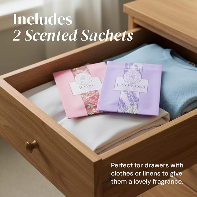 6-pc Scented Candle Gift Set for Mom, Aromatherapy Inspired, Adelegourdain | Incl. 4 Soy Wax Candles and 2 Fragrance Packets - Mom Gift Box - Scents incl. Bergamot, Maldivian Breeze, Jasmine, Berries