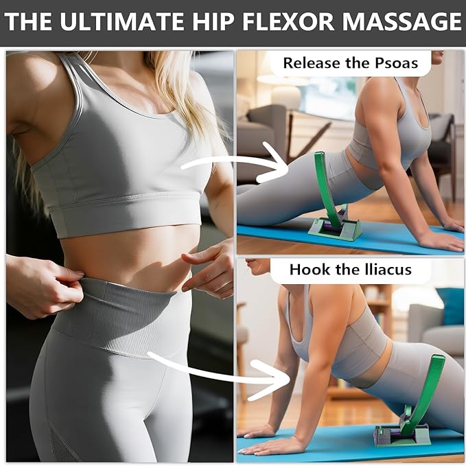 Adjustable Psoas Muscle Release Tool – Release Tool for Hip Flexors, Iliacus, Back & Sciatica Pain Relief – Deep Tissue Trigger Point Massage & Posture Support