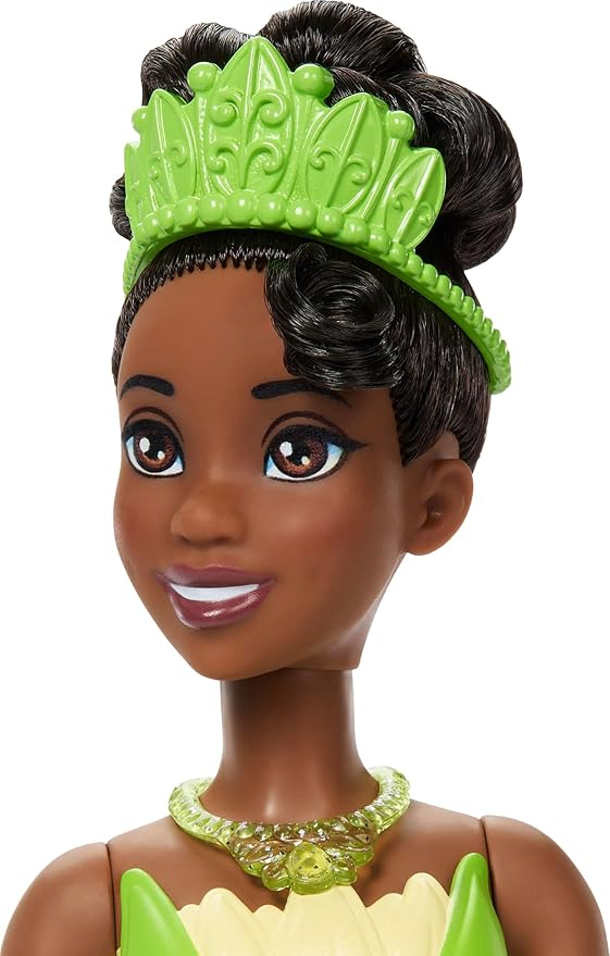 Mattel Disney Princess Toys, Tiana Fashion Doll with 2 Looks, 9 Accessories, 2 Snap-On Bodices & 2 Skirts, 2-in-1 Stories Inspired by Disney Movie