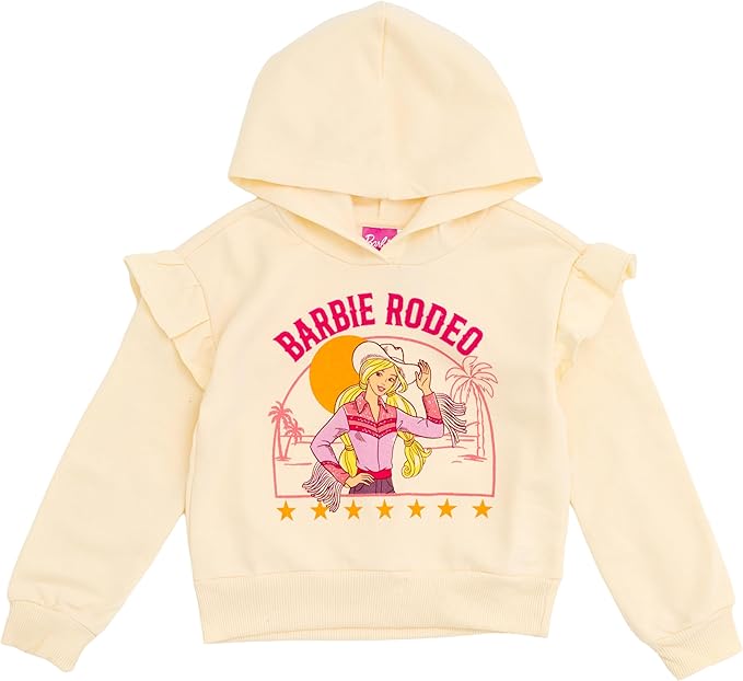 Barbie Girls Fleece Hoodie and Leggings Outfit Set Toddler to Big Kid Sizes (2T - 18-20)
