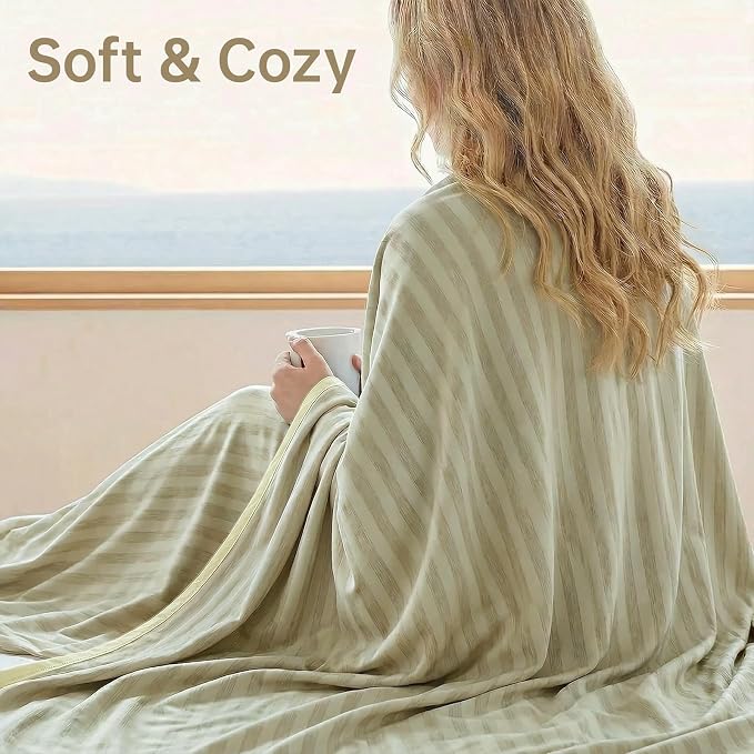 Guohaoi Cooling Blanket for Hot Sleepers and Night Sweats 50"x70" Twin Size | Arc-Chill Q-Max >0.5 Cool Fiber,100% Oeko-Tex Certified Lightweight Summer Blanket for Travel/Outdoor Ultra Cold Breathable